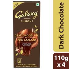 Galaxy Fusions Dark Chocolate Bar - With 70% Cocoa