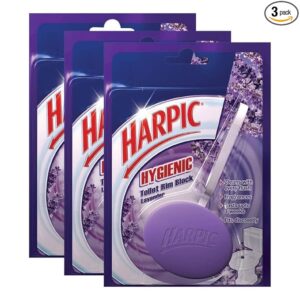 Harpic Hygienic Toilet Cleaner Rim Block, Lavender