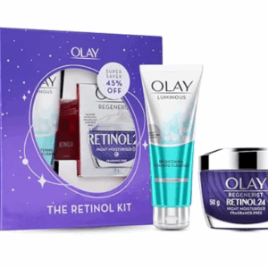 Olay Retinol 24 Night Moisturiser + Luminous Foaming Cleanser