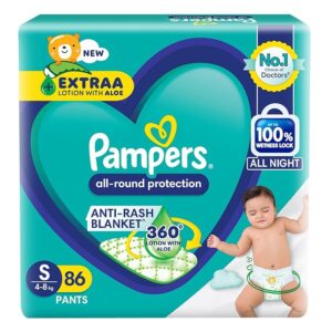 Pampers All round Protection Pants Style Baby Diapers, Small