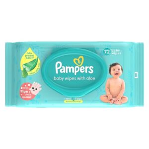 Pampers Baby Aloe Wipes with Lid