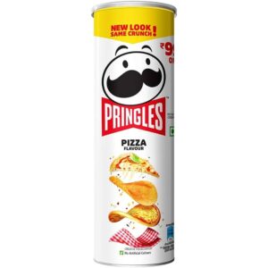 Pringles Potato Chips - Pizza Flavour, Crunchy & Crispy